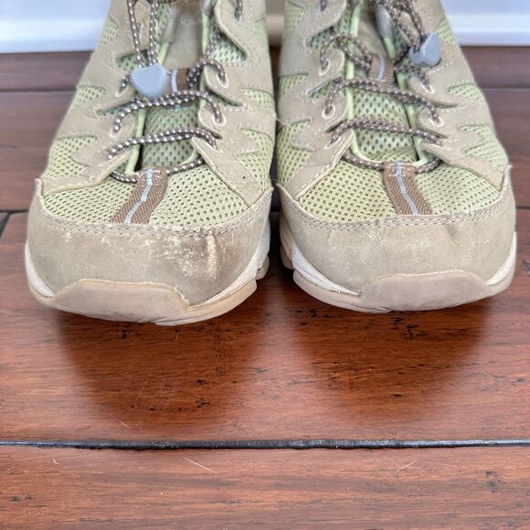 L.L. Bean Athletic Walking Running Shoes 05330 Women's 11M Green Mesh Sneakers - Picture 4 of 13